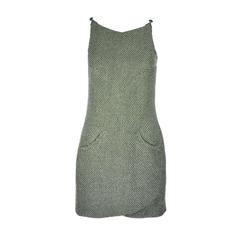 Chanel 2011 Metallic Tweed Mini Sleeveless Dress FR 34