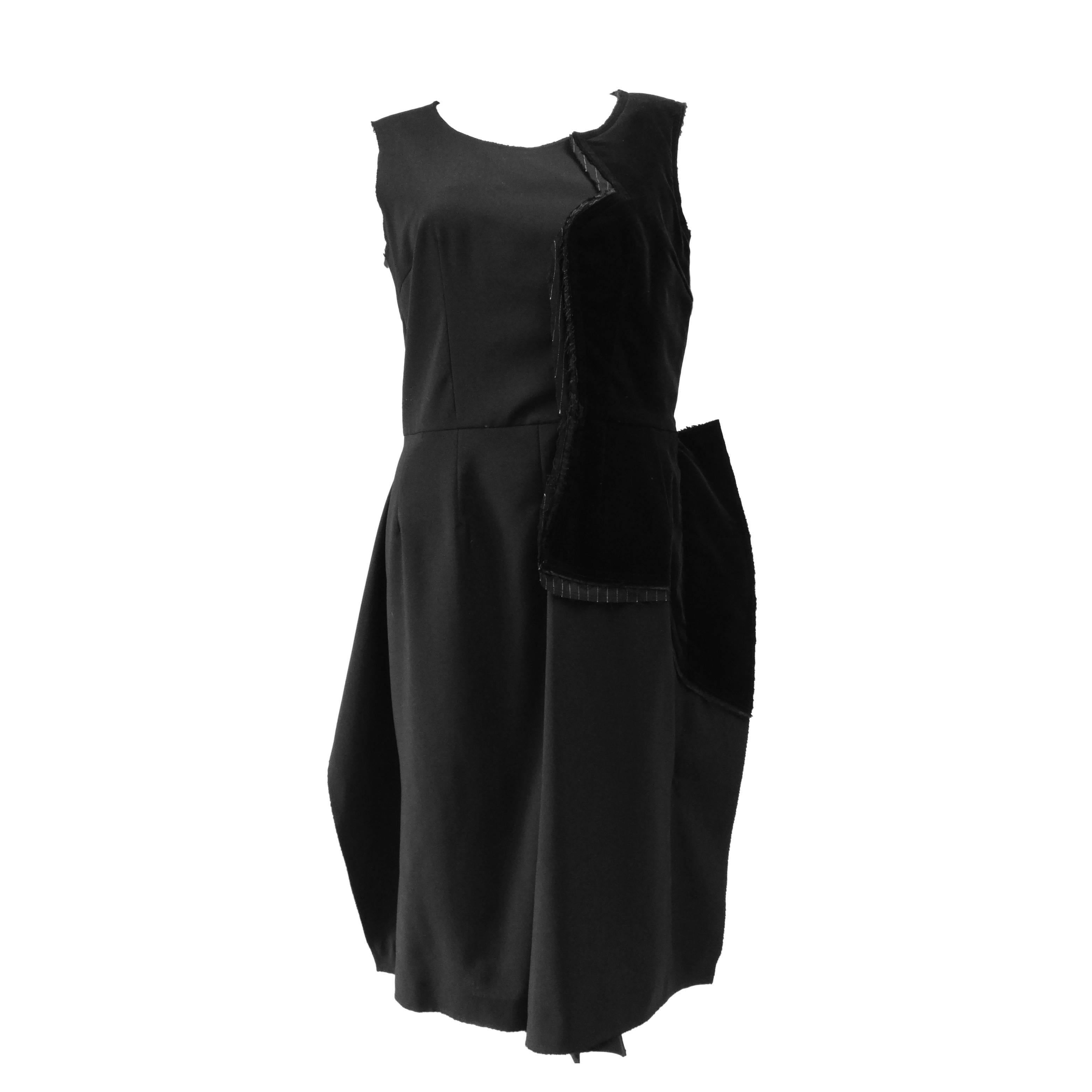 2005 Comme Des Garcons Little Black Dress For Sale