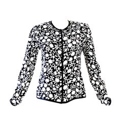 1980s Saint Laurent Floral Jacket