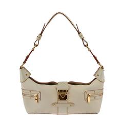 Louis Vuitton Suhali L’Impetueux Cream Leather Shoulder Bag