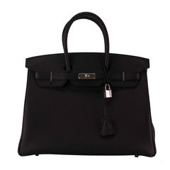 Hermes Birkin 35 Togo BLACK Palladium Hardware 2015.