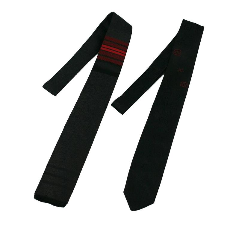 Pair of Jacques Fath Skinny Ties For Sale