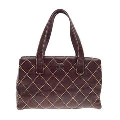 Chanel Surpique Tote Quilted Leather Large
