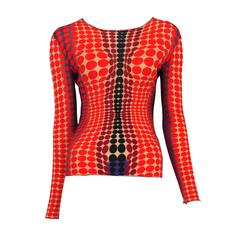 Gaultier Dot Print Top 