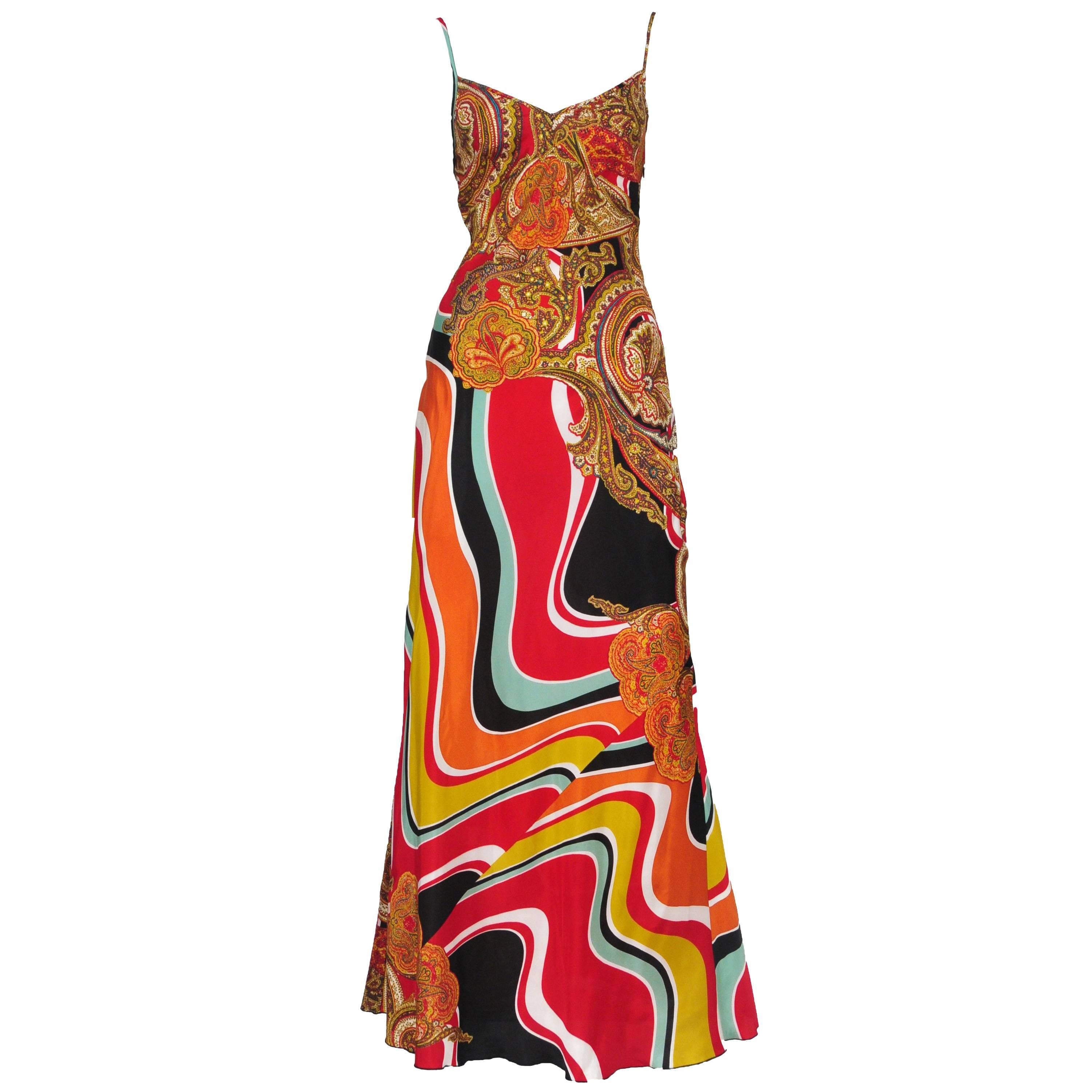 Gaultier Printed Slip Dress