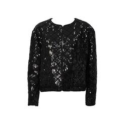 1990's Chanel Black Sequin Matrasse Jacket 9