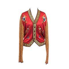 Jean Paul Gaultier Cardigan with embroidered flowers, Sz. M