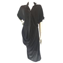 1990s Balenciaga Black Dress 10