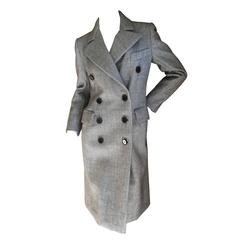 Norman Norell Gray Wool Coat 