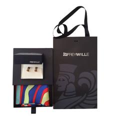 New Freywille Enamel Earrings with Matching Scarf Gift Set 6
