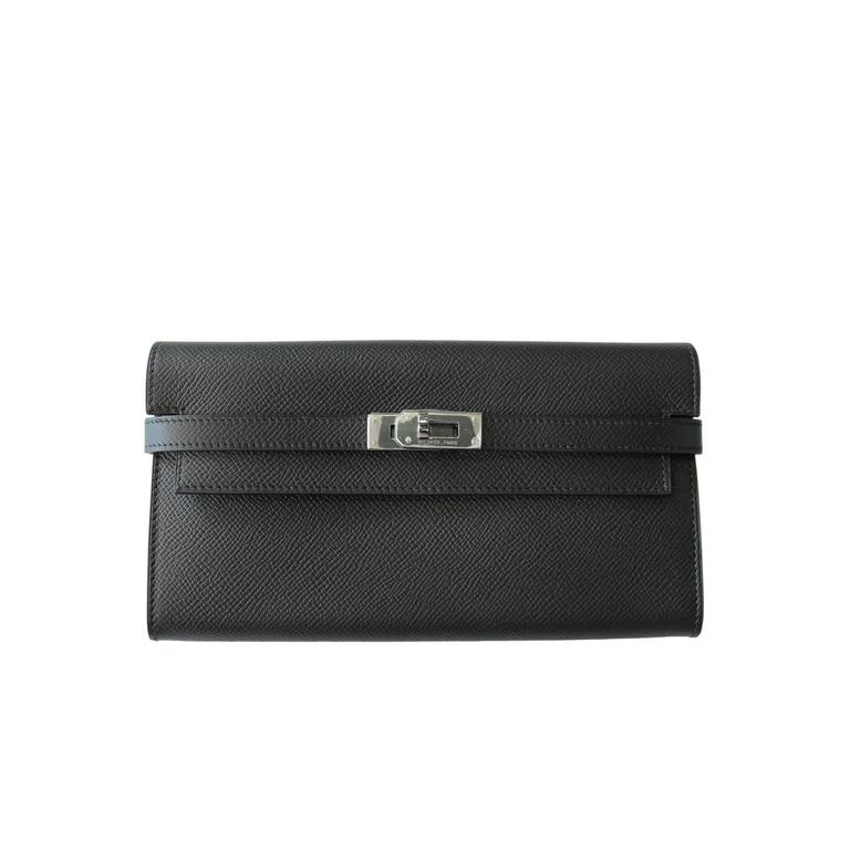 black hermes wallet