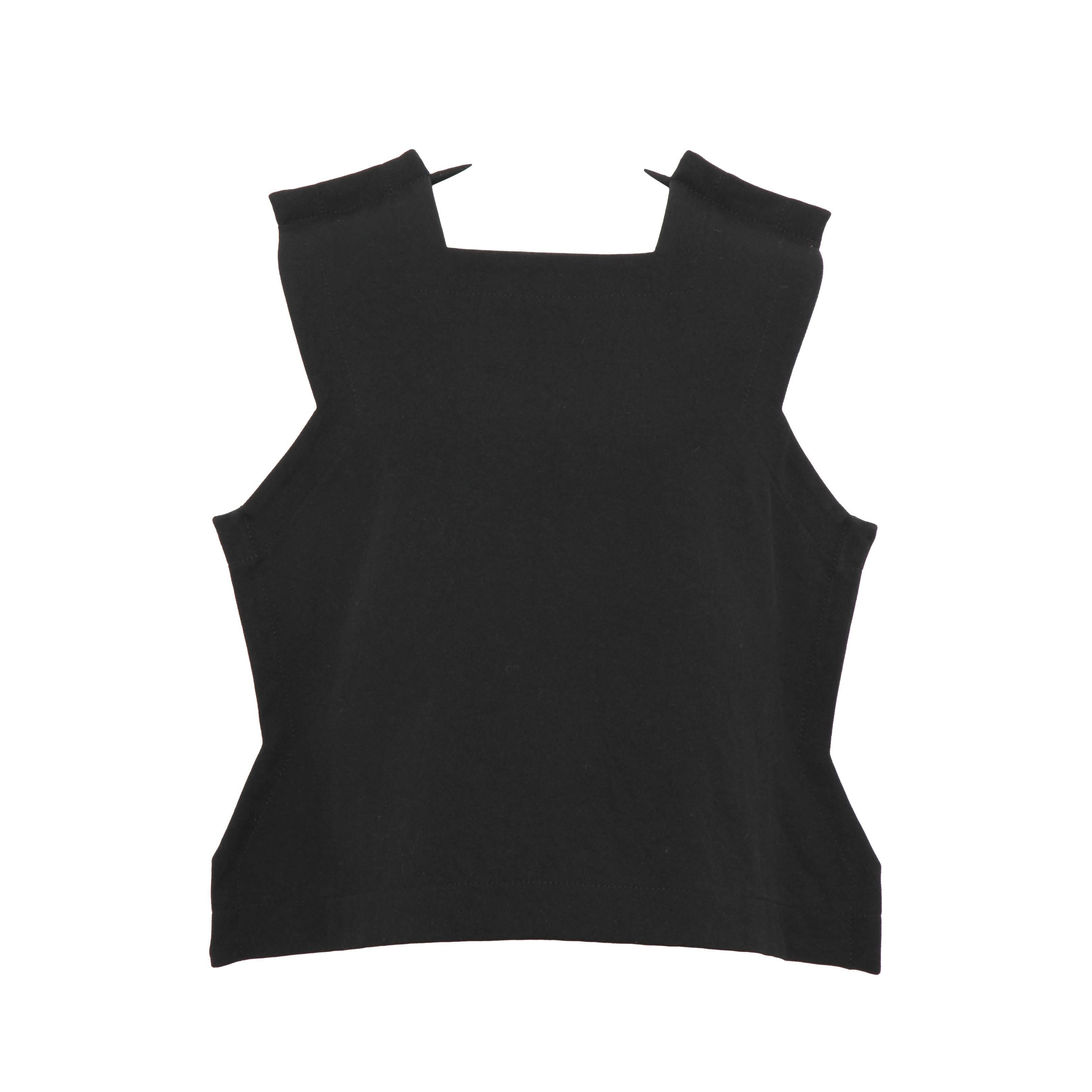 Comme Des Garcons Rare Black Top from 2 Dimensional Collection For Sale
