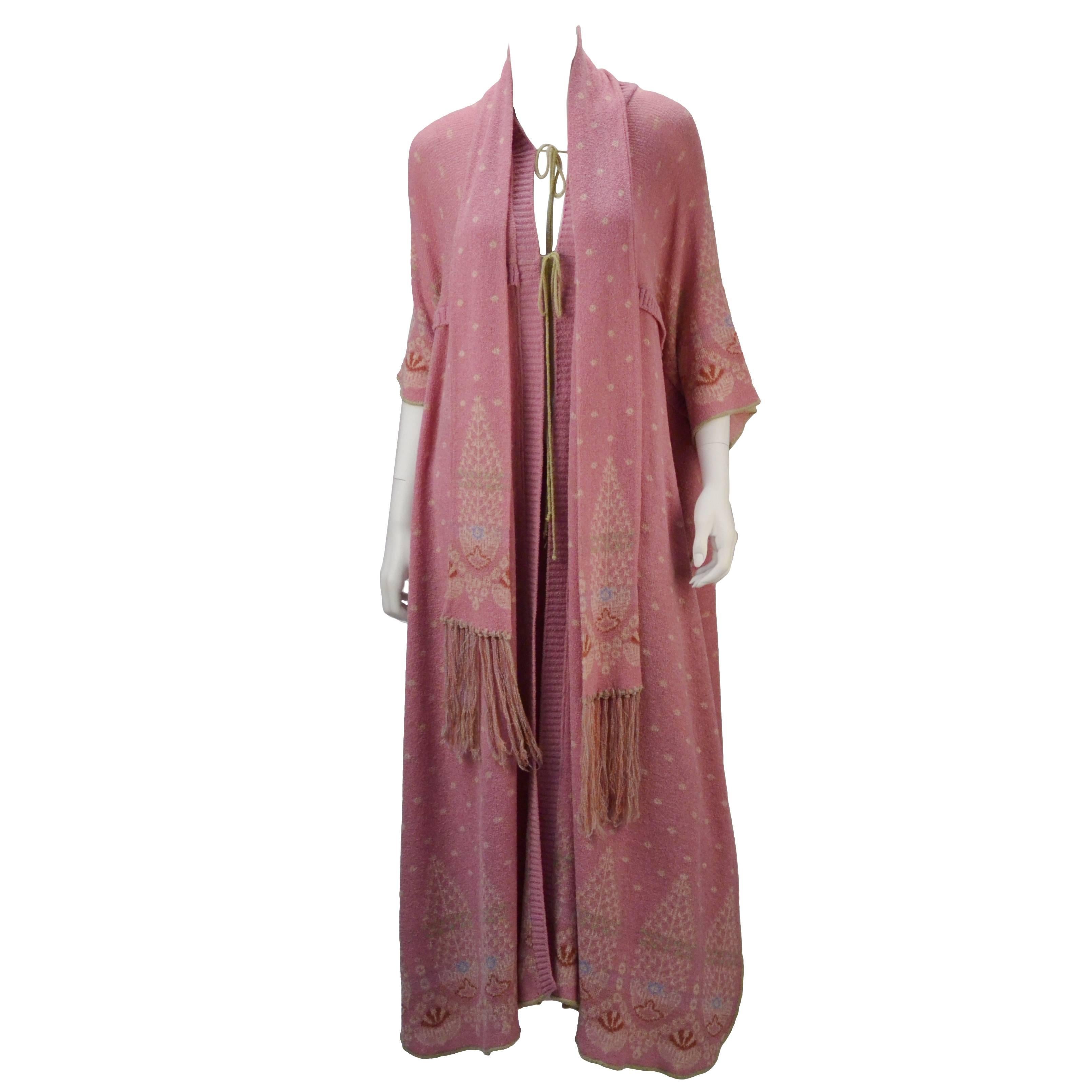 Bill Gibb Pink Three Piece Knit Ensemble, 1975  For Sale