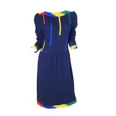 1970s Adolfo Knit Dress 