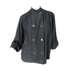Valentino black silk blouse 