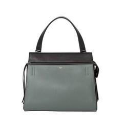 Céline Edge 37cm Grey Grained / Black Leather