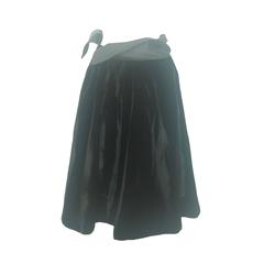 2000s John Galliano velvet black skirt