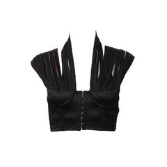 1990's Jean Paul Gaultier Black Strappy Bustier