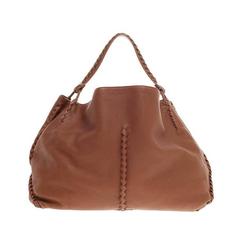 Bottega Veneta Hobo Leather with Intrecciato Detail Large