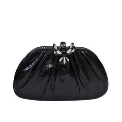 Judith Leiber Karung Clutch with Rhinestone Bird Clasp 3