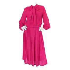 circa1976 Haute Couture Louis Feraud Day Dress 11
