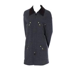 1990's Vintage Gucci Jacket Zip Front Wool Suede Size 42 Italy 11