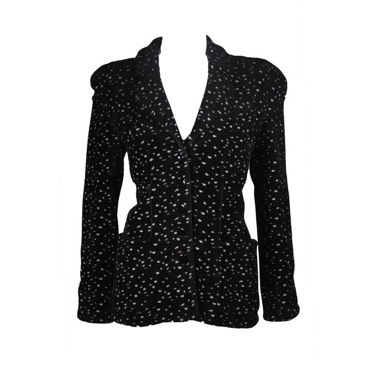 armani black and white jacket