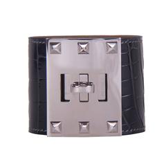 Hermes Bracelet Extreme Alligator S Graphite Palladium Hardware 2015.