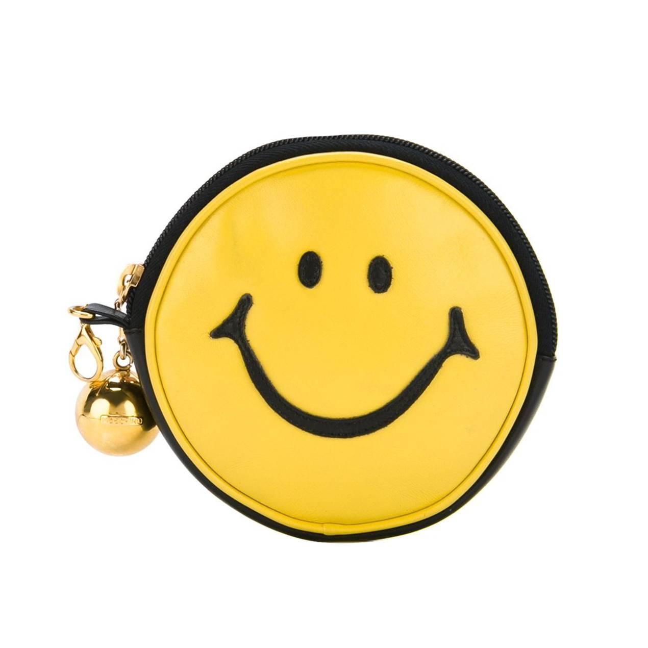 Moschino Vintage "Smiley Face" Pouch