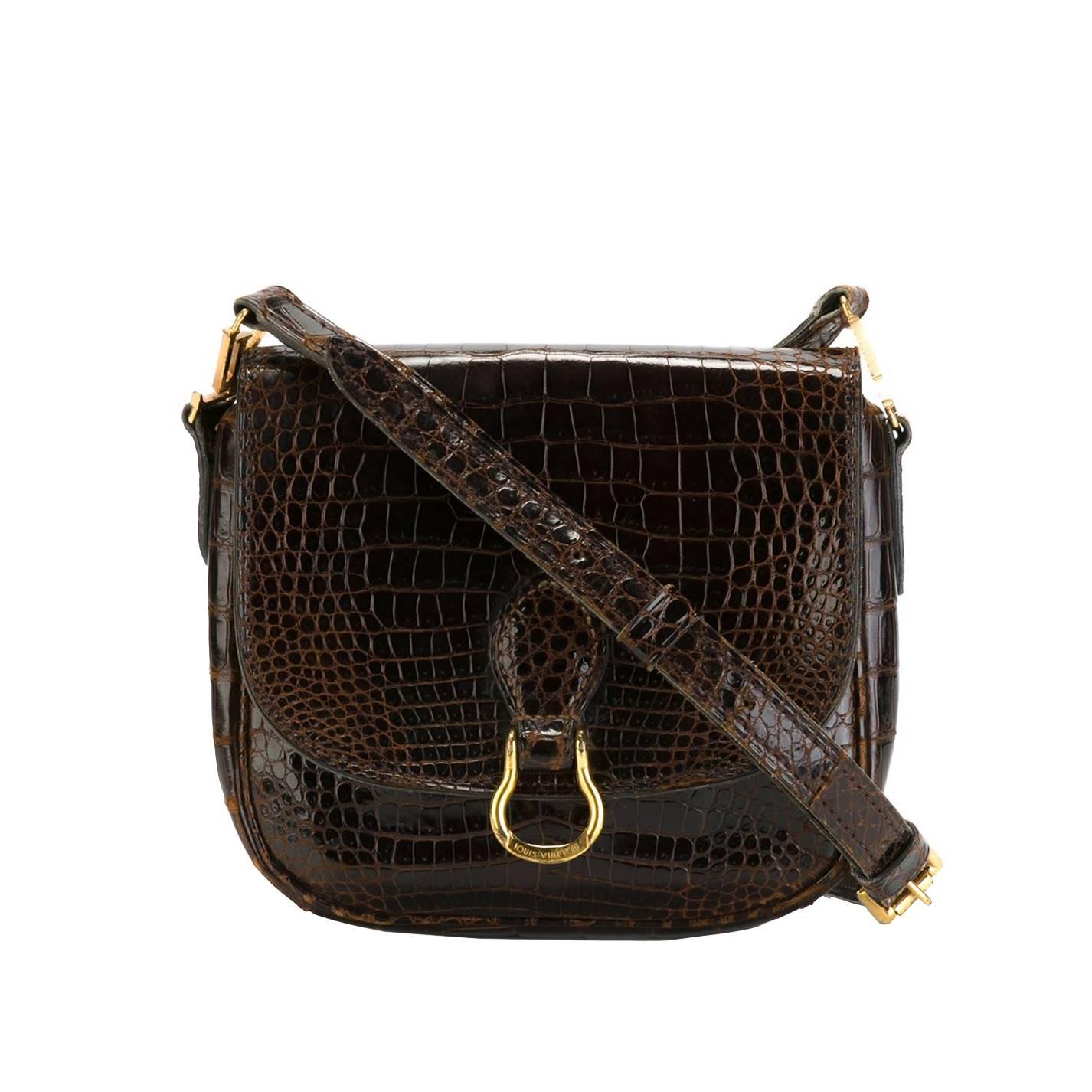 Louis Vuitton Vintage Crocodile St Cloud Bag