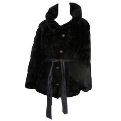 Exclusive Neiman Marcus soft black mink fur jacket 4