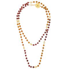 Chanel Vintage Gripoix Beaded Necklace 3