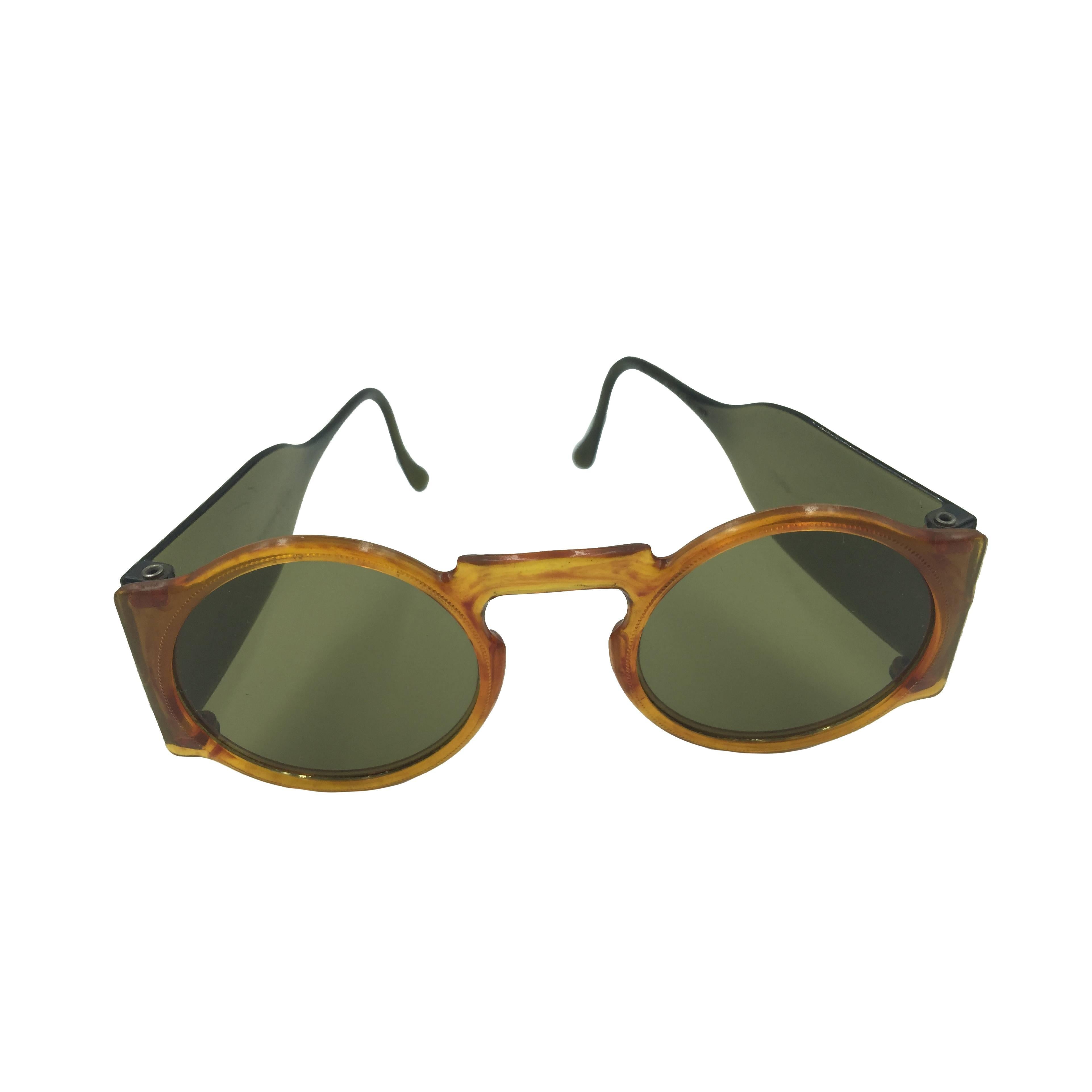 Rare 1930's Faux Tortoise Sunglasses with Side Shields.