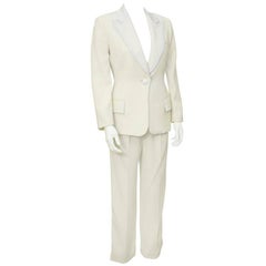 Vintage 1990's Dolce and Gabbana Cream Tuxedo