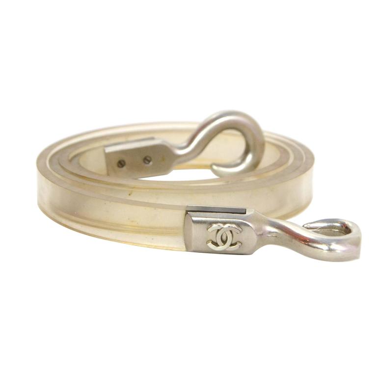 clear plastic belt