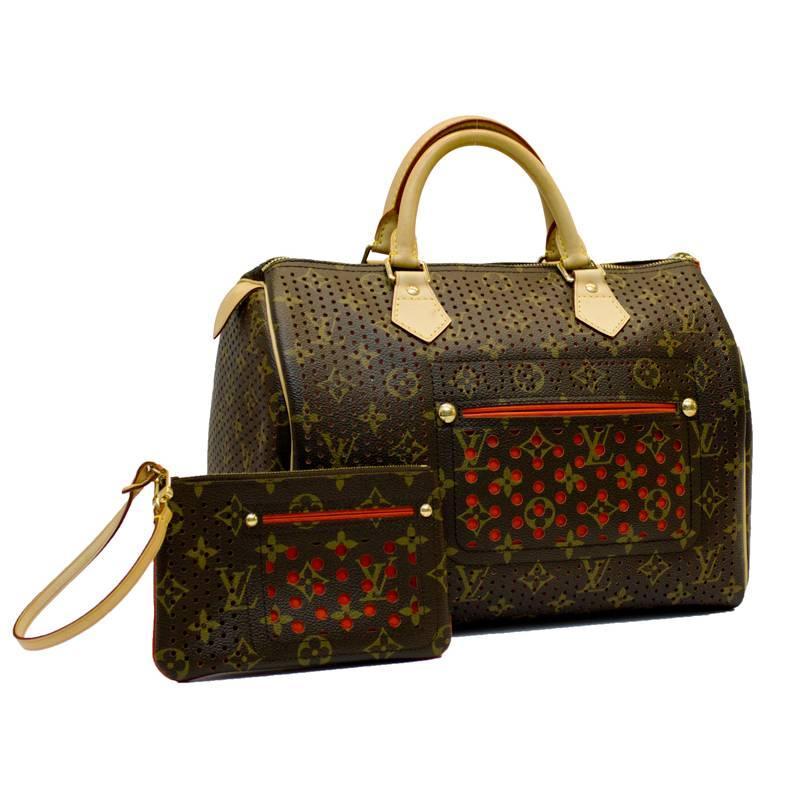2006 Special Edition Louis Vuitton Perforated Speedy Bag at 1stdibs