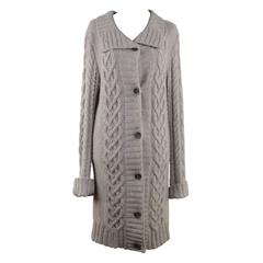 JAMES PERSE LOS ANGELES Gray Grey Cashmere LONG CARDIGAN Sweater SIZE 3 11