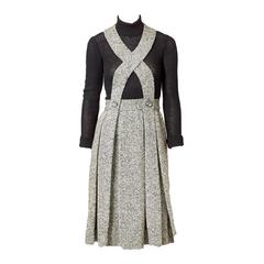 Vintage Donald Brooks Knit and Tweed Day Dress