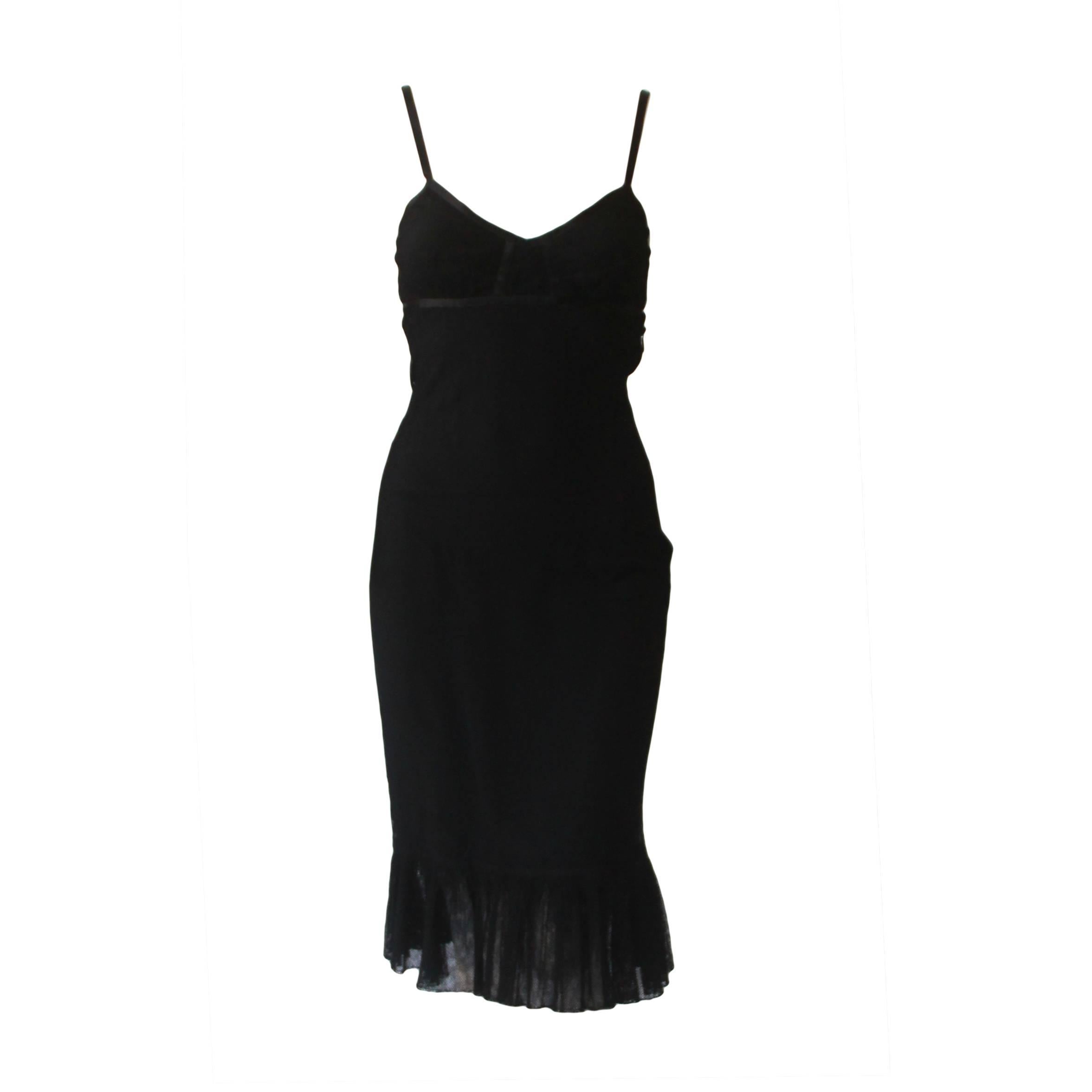 Tom Ford For Gucci Net Ruffle Dress 2002 For Sale