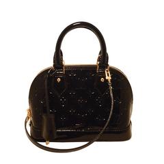 NWOT Louis Vuitton Beautiful Alma BB in Black Magnetique Vernis Leather