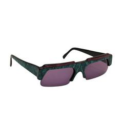 1980's Alain Mikli and Claude Montana Collaboration Marbelized Sunglasses 3
