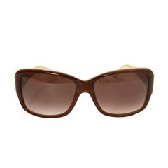 Valentino Brown Square Frame Sunglasses