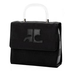 Courréges Black Box Handbag With Lucite Handle
