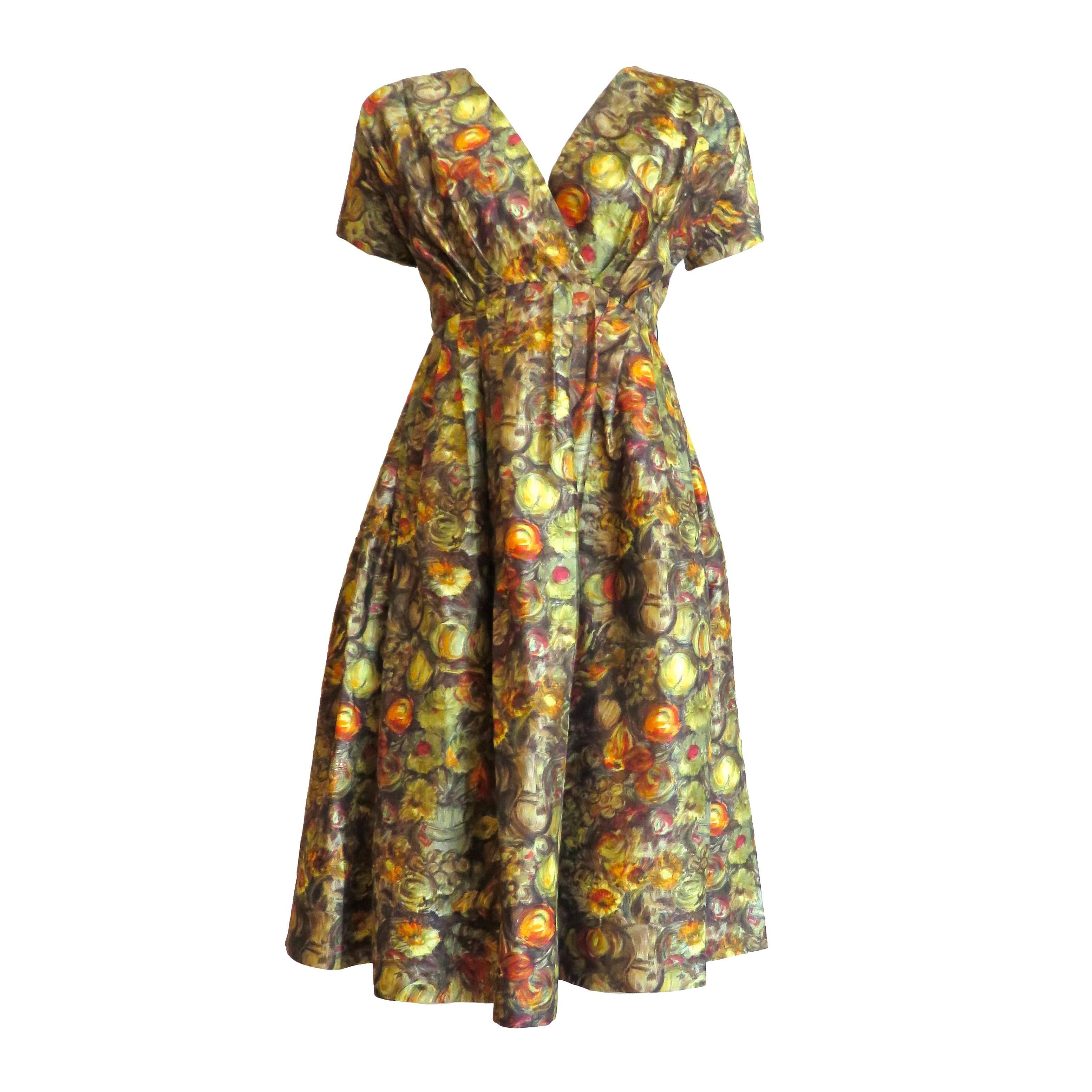 1940's CLAIRE McCARDELL Silk cocktail dress For Sale