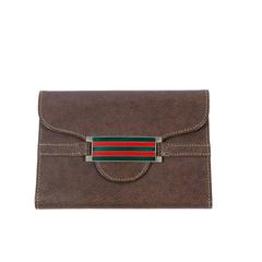 Retro 1970s Gucci  Brown Leather Wallet