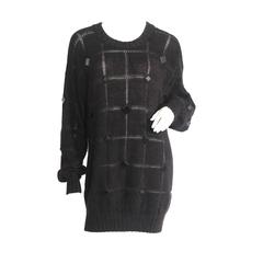 1980s Krizia Angora Sweater Dress