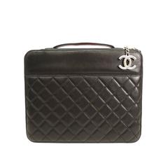 Chanel Lambskin iPad Tablet Tech Accessory Carrying Case