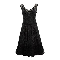 Pirovano Sequin-Embellished Tulle Cocktail Dress