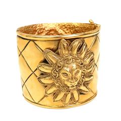 Chanel Gold Lion Cuff Bracelet