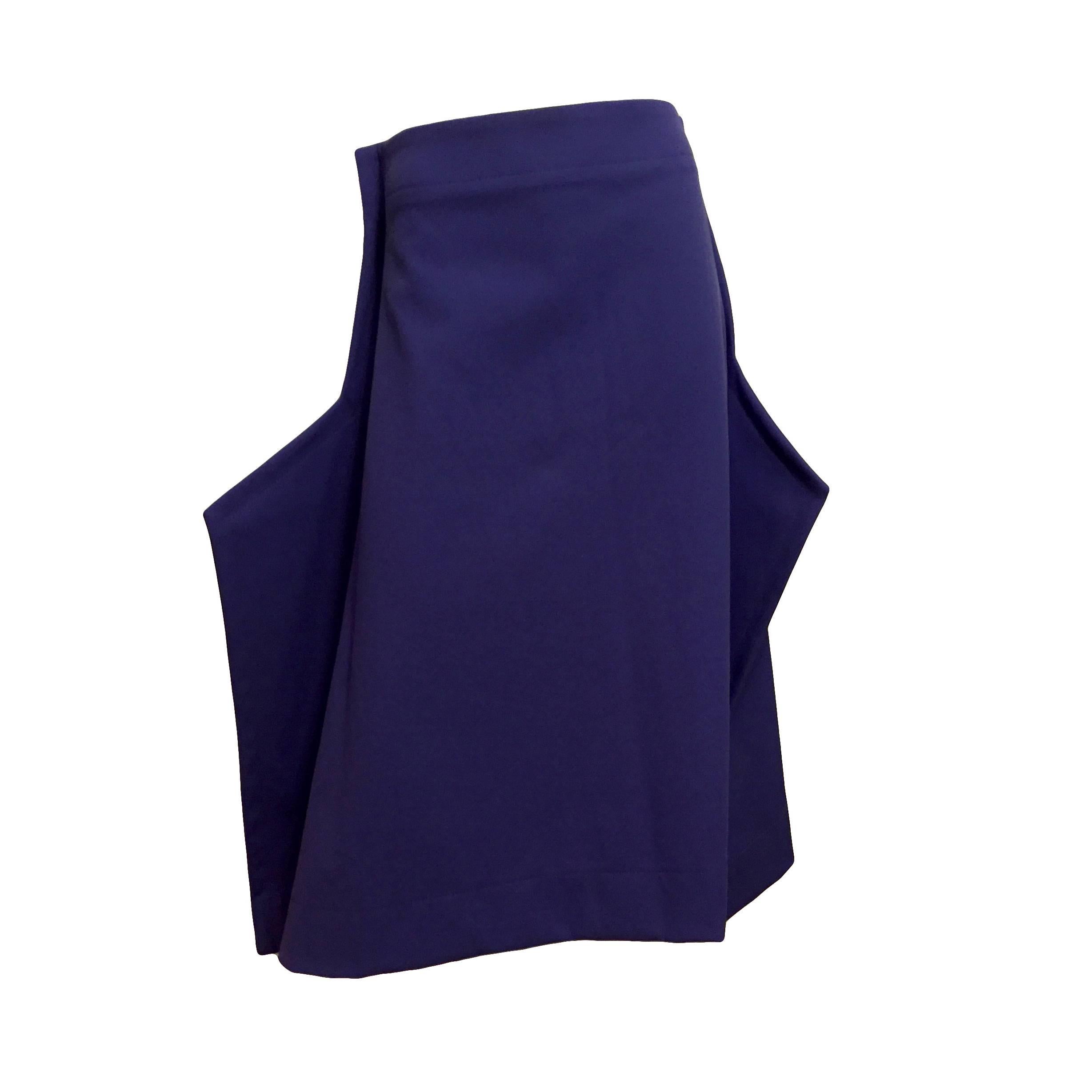 Comme des Garcons Cobalt 2-D Skirt, AW 2012 Paper Dolls Collection For Sale